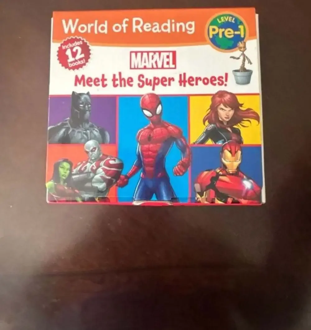 World of Reading Marvel: Meet the Super Heroes! Pre-Level 1 Boxed Set (12 Book C